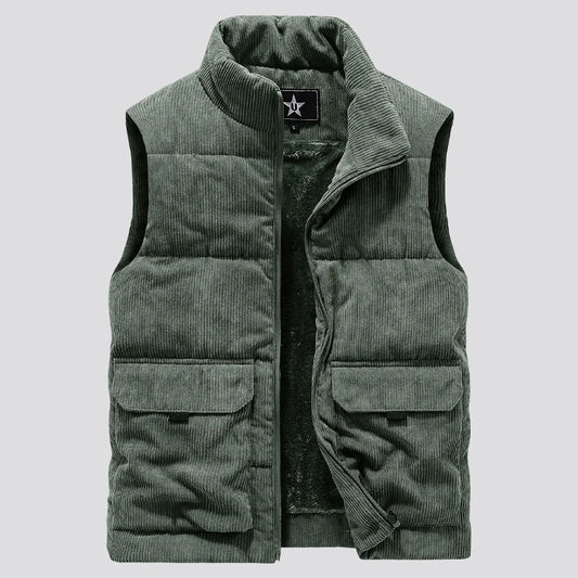 LEONARDO™ | GILET VINTAGE EN PELUCHE