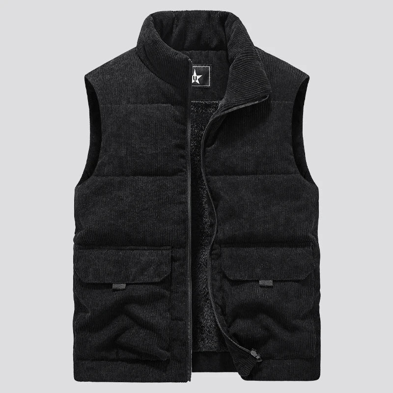 LEONARDO™ | GILET VINTAGE EN PELUCHE