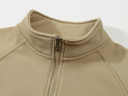 THE MIRA HALF-ZIP SWEATER